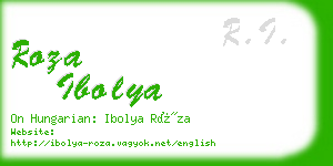 roza ibolya business card